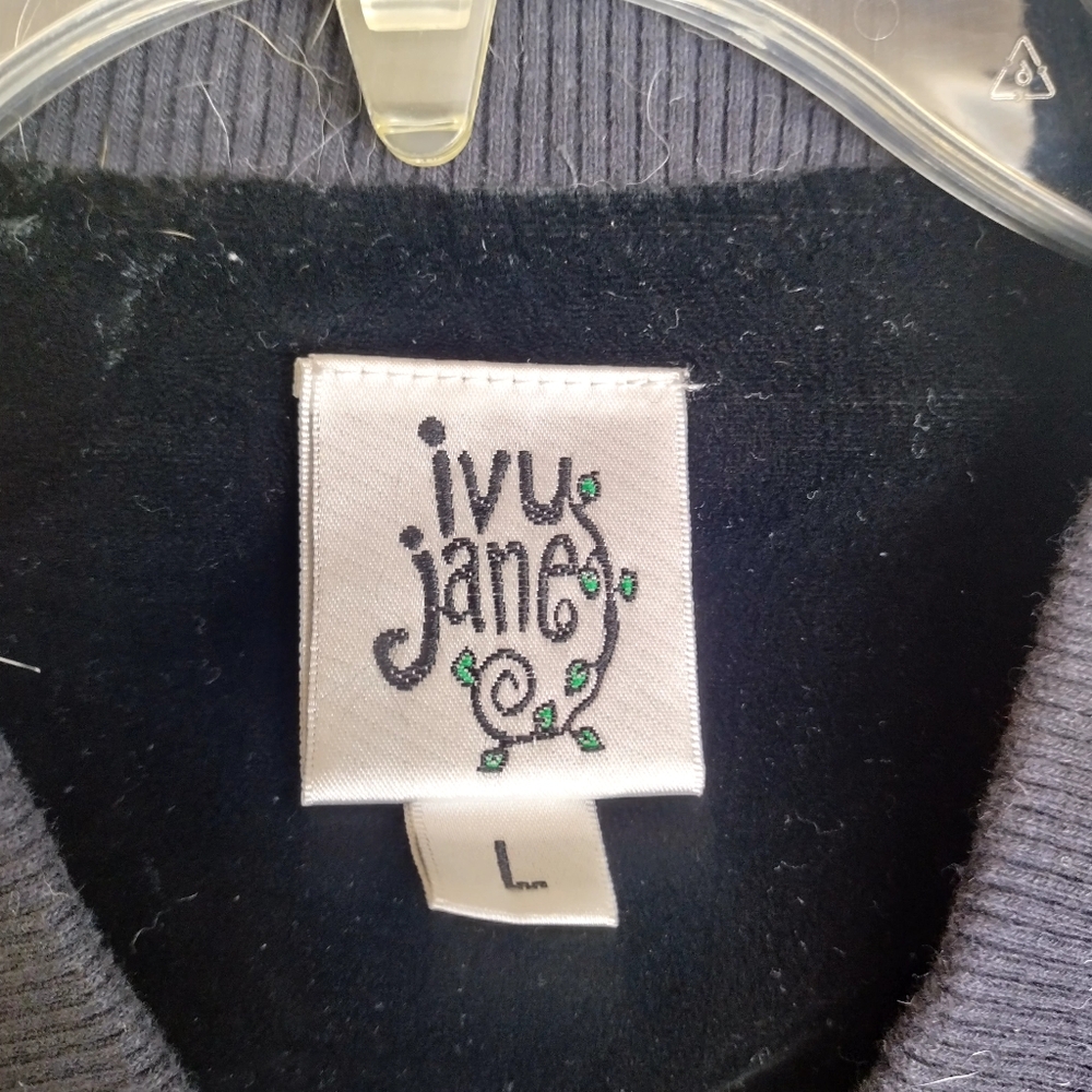 Ivy Jane embroidered velvet bomber jacket sz L - Picture 6 of 7